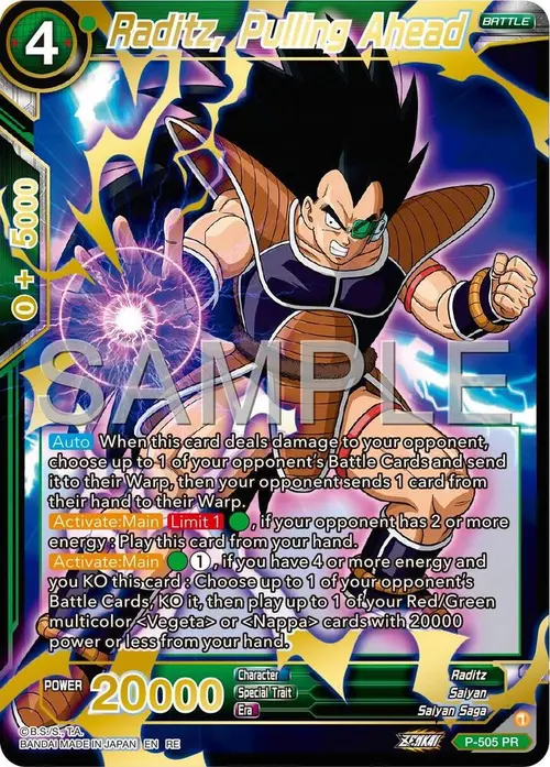 Raditz, Pulling Ahead (Reprint) card art