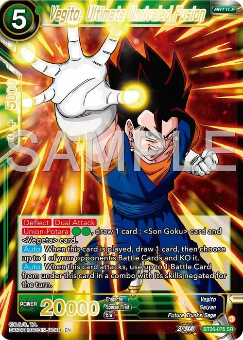 Vegito, Ultimate Unrivaled Fusion card art