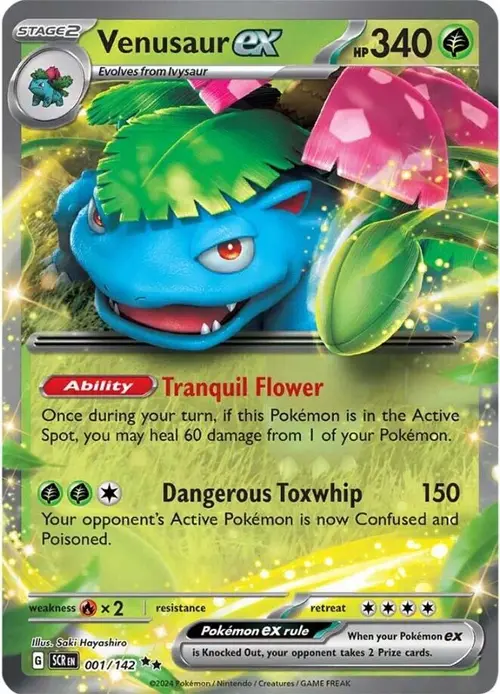 Venusaur ex card art