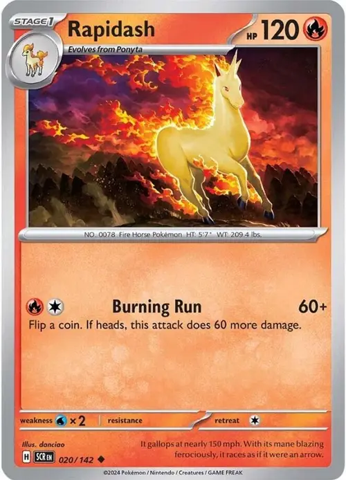 Rapidash card art