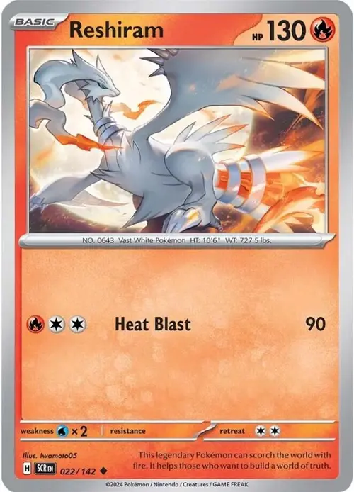 Reshiram card art