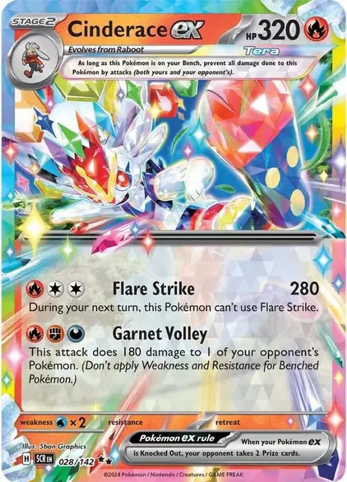 Cinderace ex - 028/142 card art
