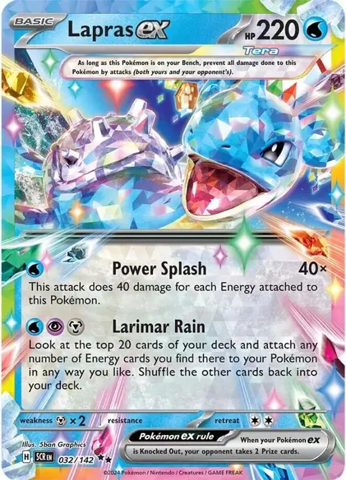 Lapras ex - 032/142 card art