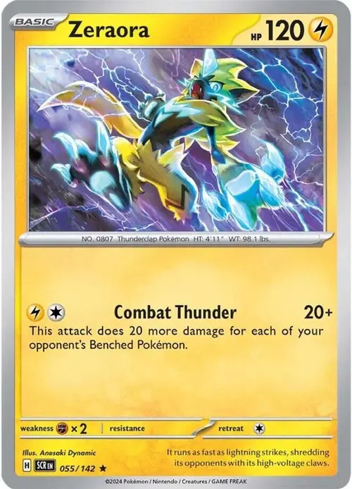 Zeraora - 055/142 card art