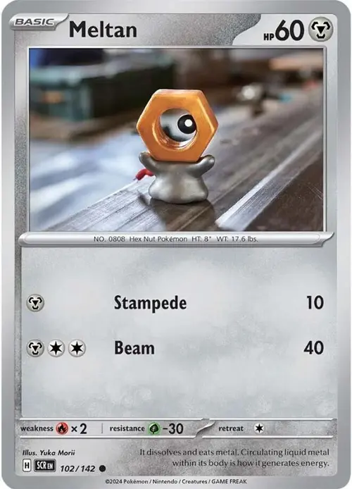 Meltan - 102/142 card art