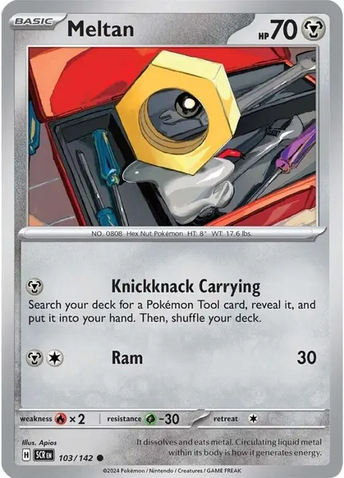 Meltan - 103/142 card art