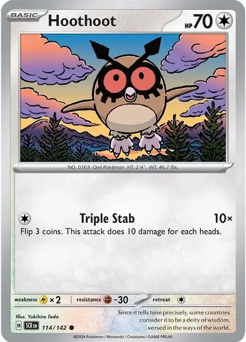 Hoothoot card art