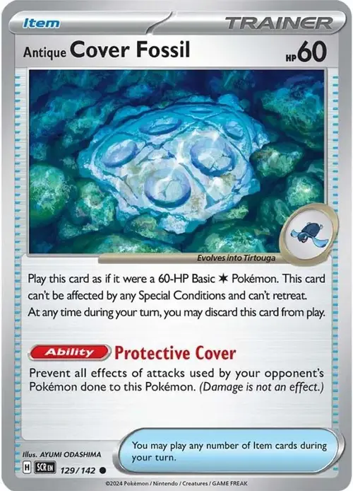 Antique Cover Fossil card art