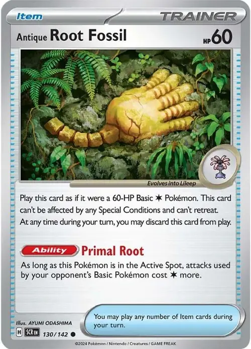 Antique Root Fossil card art