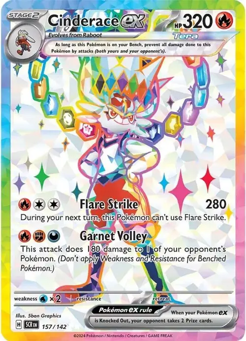Cinderace ex - 157/142 card art