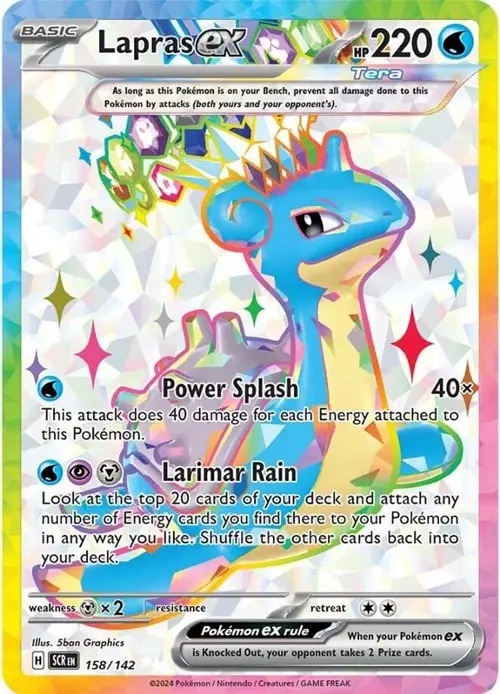 Lapras ex - 158/142 card art