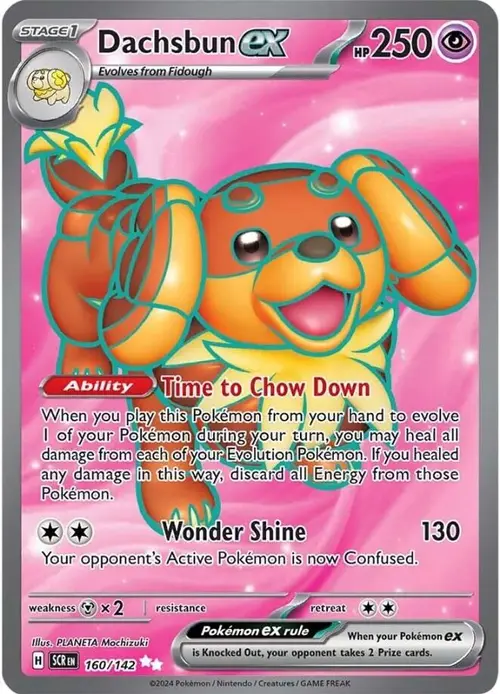 Dachsbun ex - 160/142 card art