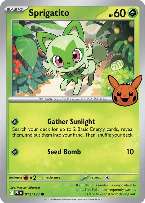 Sprigatito - 012/193 card art