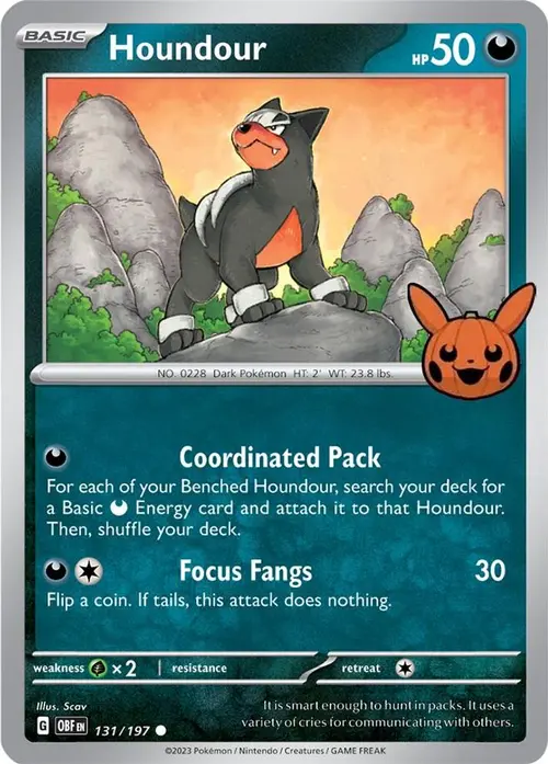 Houndour - 131/197 card art