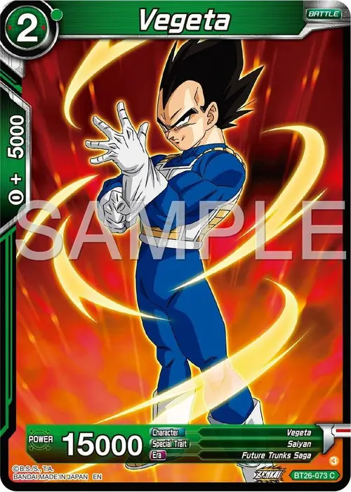 Vegeta card art