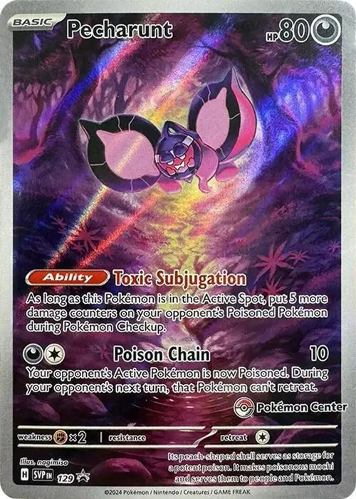 Pecharunt - 129 (Pokemon Center Exclusive) card art