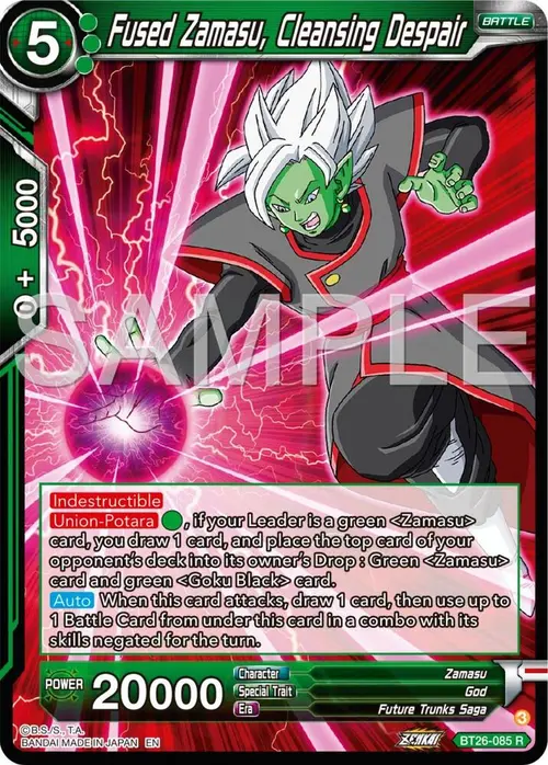 Fused Zamasu, Cleansing Despair card art