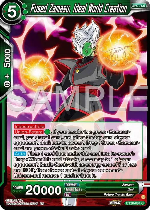 Fused Zamasu, Ideal World Creation card art