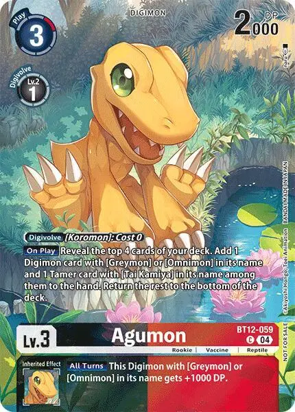 Agumon - BT12-059 (Legend Pack 2024) card art