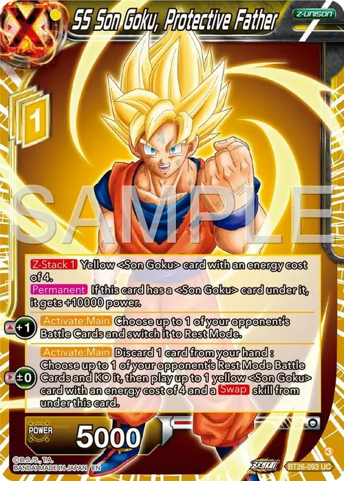 SS Son Goku, Protective Father card art