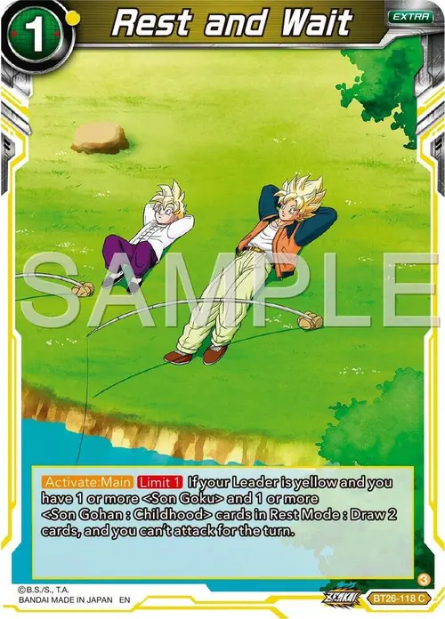 Rest and Wait card art