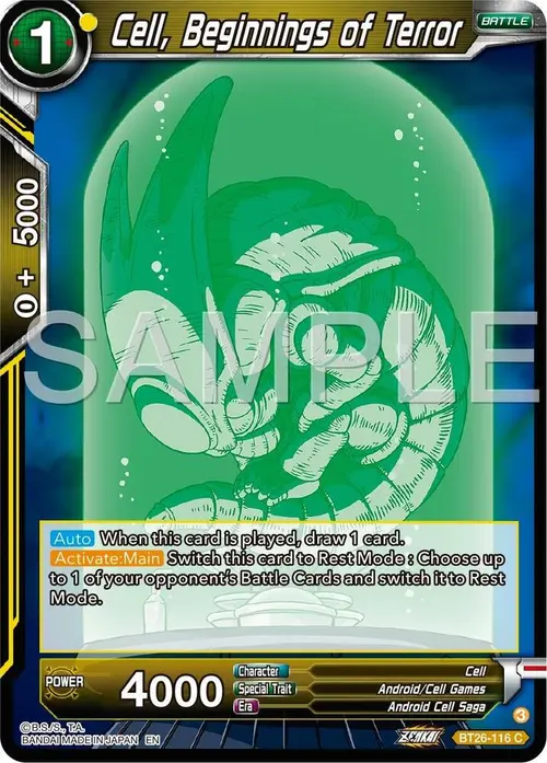 Cell, Beginnings of Terror card art