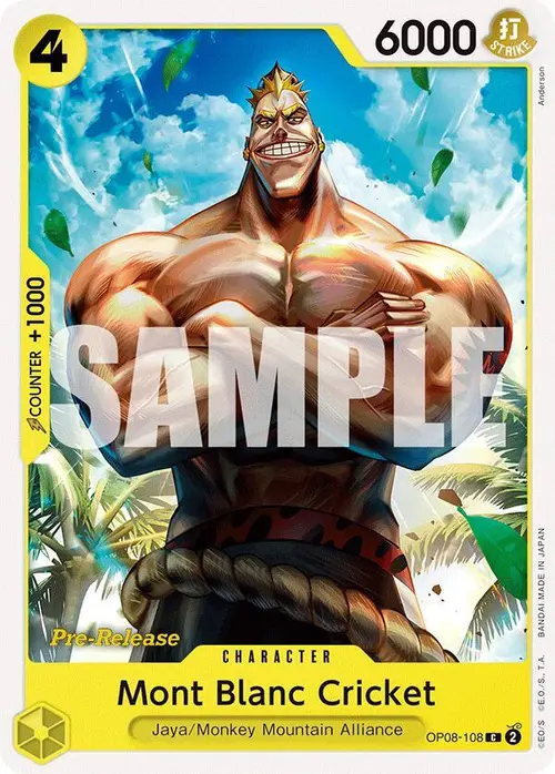 Mont Blanc Cricket card art