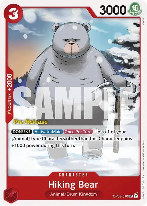 Hiking Bear card art