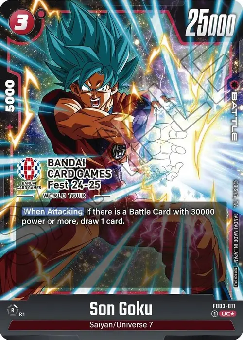 Son Goku (BANDAI Card Games Fest 24-25 World Tour) card art