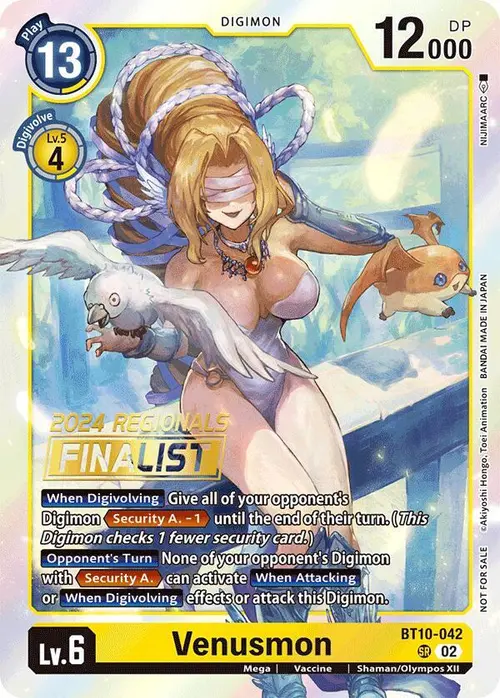 Venusmon (2024 Regionals Finalist) card art