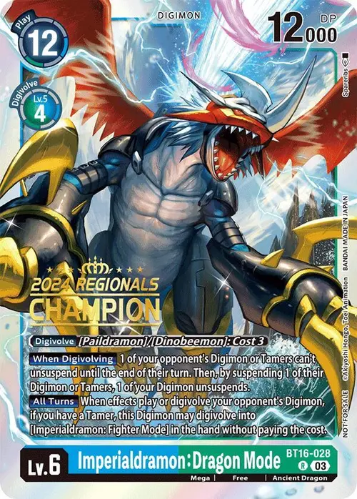 Imperialdramon: Dragon Mode (2024 Regionals Champion) card art