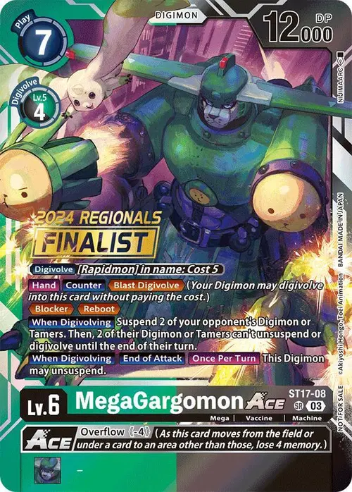 MegaGargomon ACE (2024 Regionals Finalist) card art