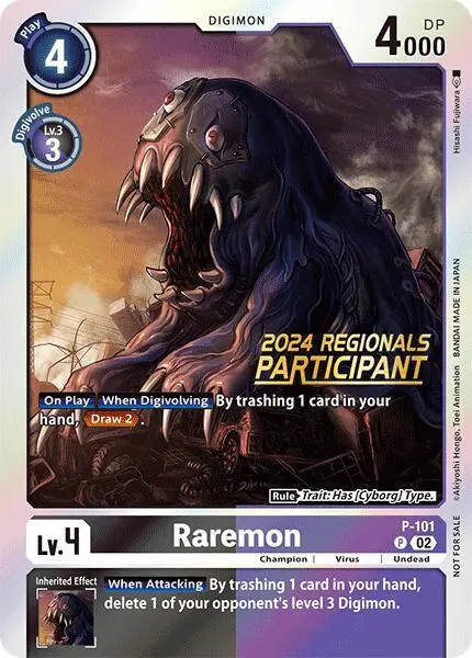 Raremon - P-101 (2024 Regionals Participant) card art