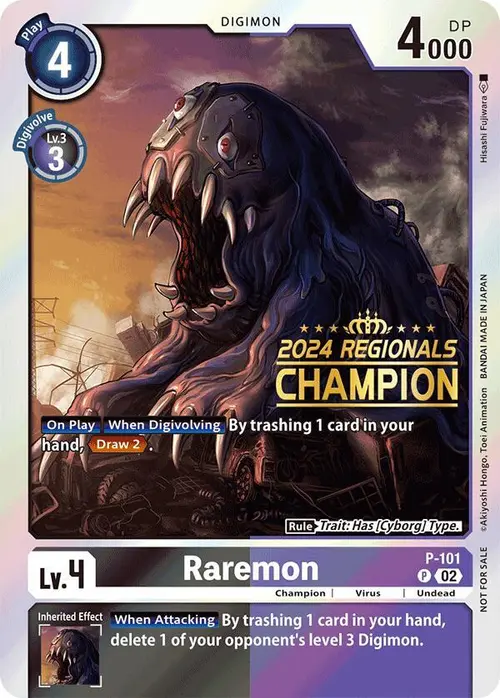 Raremon - P-101 (2024 Regionals Champion) card art