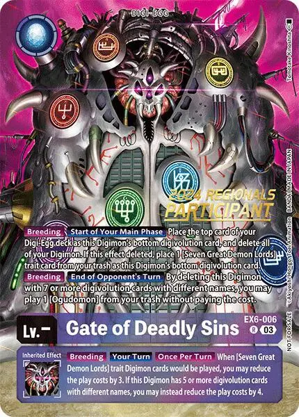 Gate of Deadly Sins (2024 Regionals Participant) card art