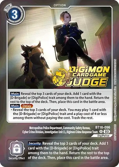 Metropolitan Police Department, Community Safety Bureau, Cyber Crime Division... (Judge Pack 6) card art