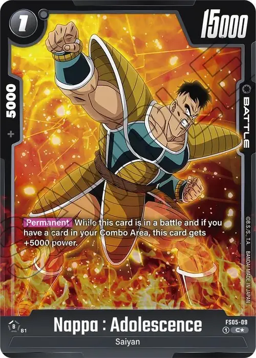 Nappa : Adolescence (Bonus Pack Alternate Art) card art