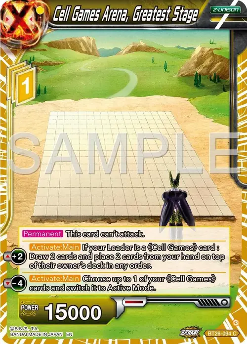Cell Games Arena, Greatest Stage card art