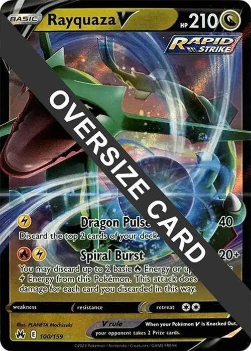 Rayquaza V 100/159 card art