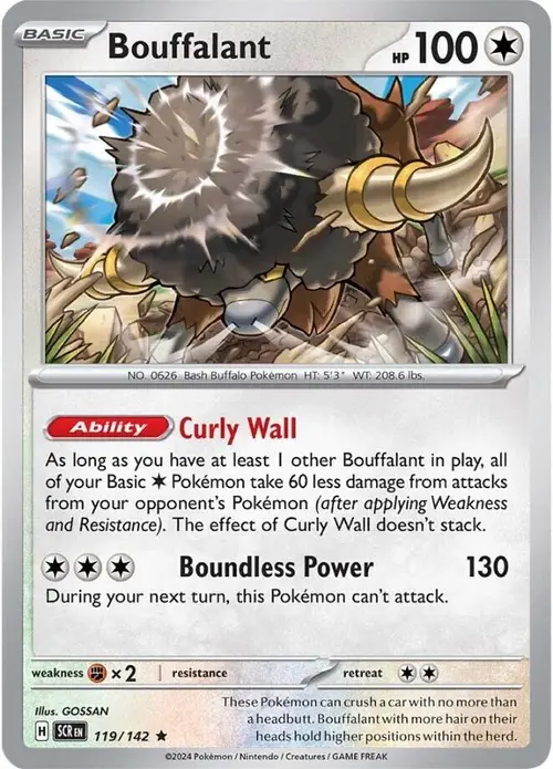 Bouffalant -119/142 card art