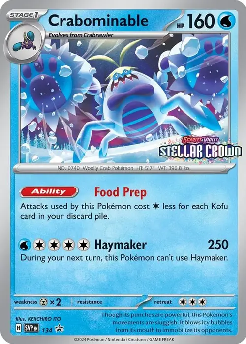 Crabominable - 134 card art