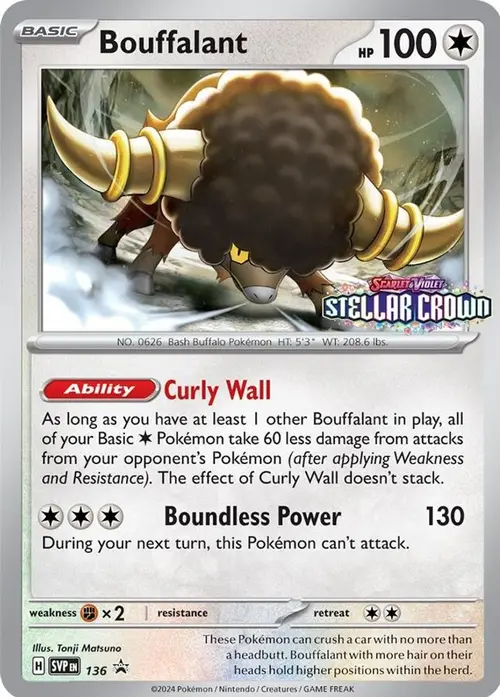 Bouffalant - 136 card art