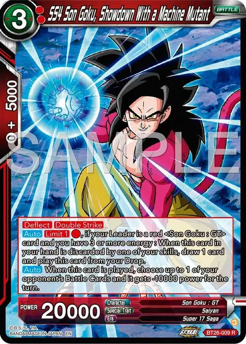 SS4 Son Goku, Showdown With a Machine Mutant card art
