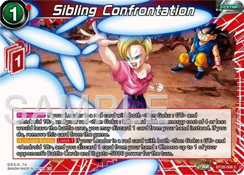 Sibling Confrontation card art