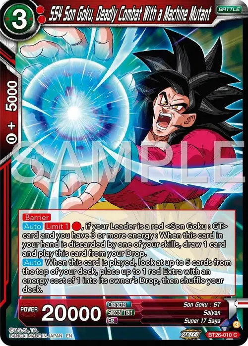 SS4 5on Goku, Deadly Combat With a Machine Mutant card art