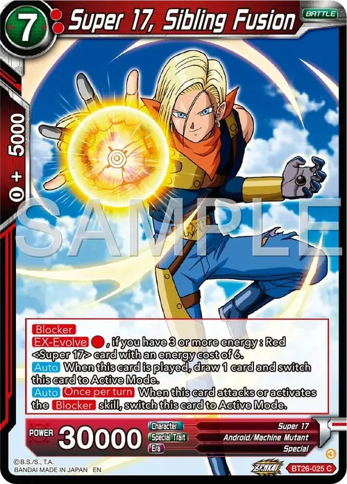 Super 17, Sibling Fusion card art