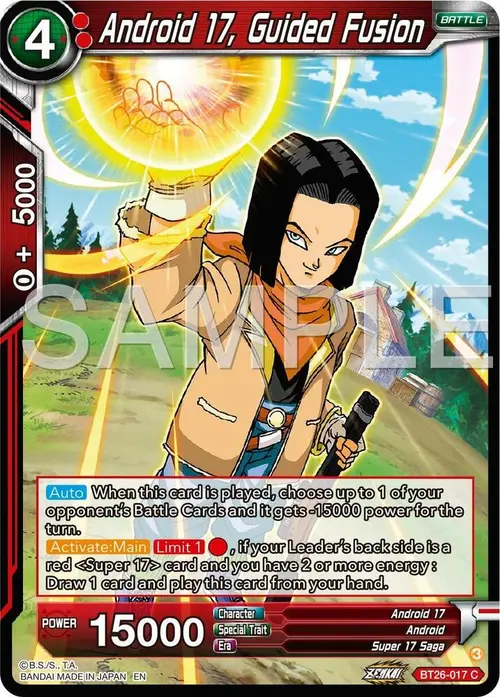 Android 17, Guided Fusion card art