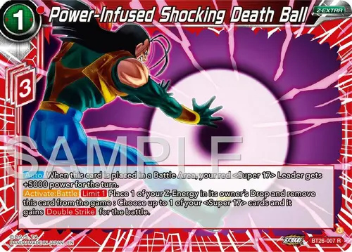 Power-Infused Shocking Death Ball card art