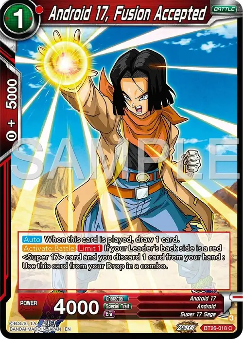 Android 17, Fusion Accepted card art