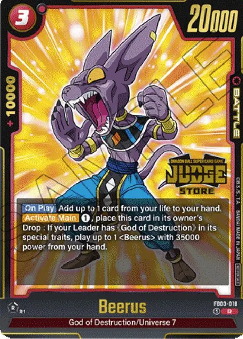 Beerus (Judge Pack (Store Judge) 02) card art
